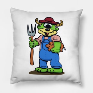 Monster Farmer Pillow