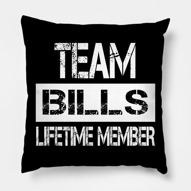 Bills Name - Team Bills Lifetime Member Pillow by SaundersKini