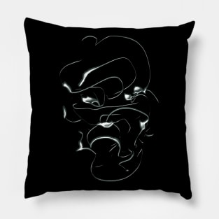 Samurai minimal chromatic Pillow