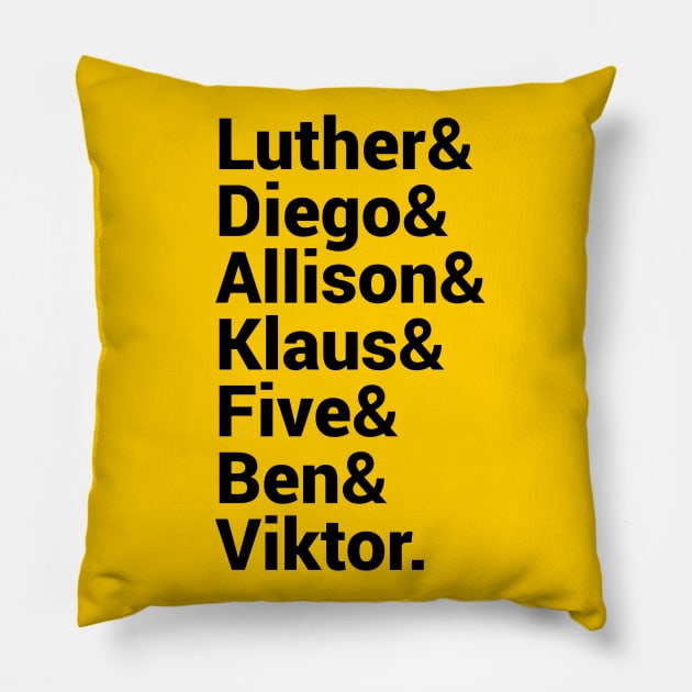 The Umbrella Academy Kids Pillow by byebyesally