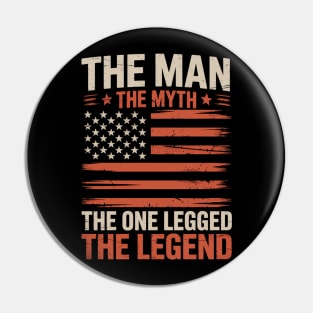 Leg amputee wheelchair and limbs awareness Pin