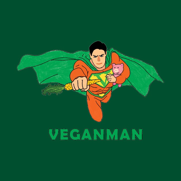 Veganman by Réka Sajó