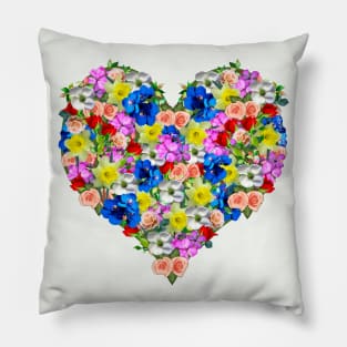 Heart of Flowers Pillow