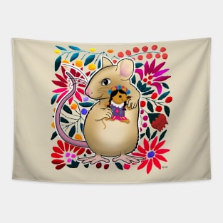 Mexican mouse with mexican doll Tapestry