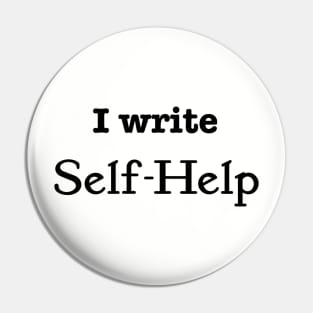 I Write Self-Help Pin