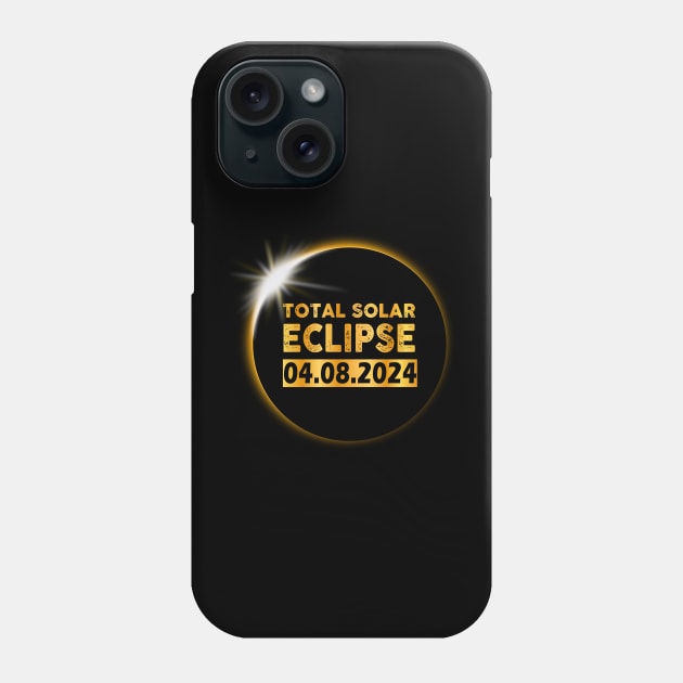 Total Solar Eclipse 2024 America Totality 04 08 24 Phone Case by starryskin