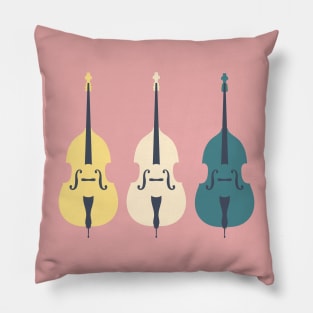 Trio of Summer Double Basses Pillow