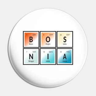 Bosnia Table of Elements Pin