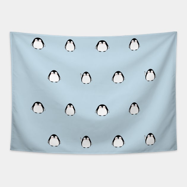 Cute penguins pattern. Tapestry by CraftCloud