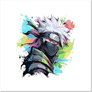 Kakashi Hatake Naruto Drawings Kakashi Hatake Anime Art Poster