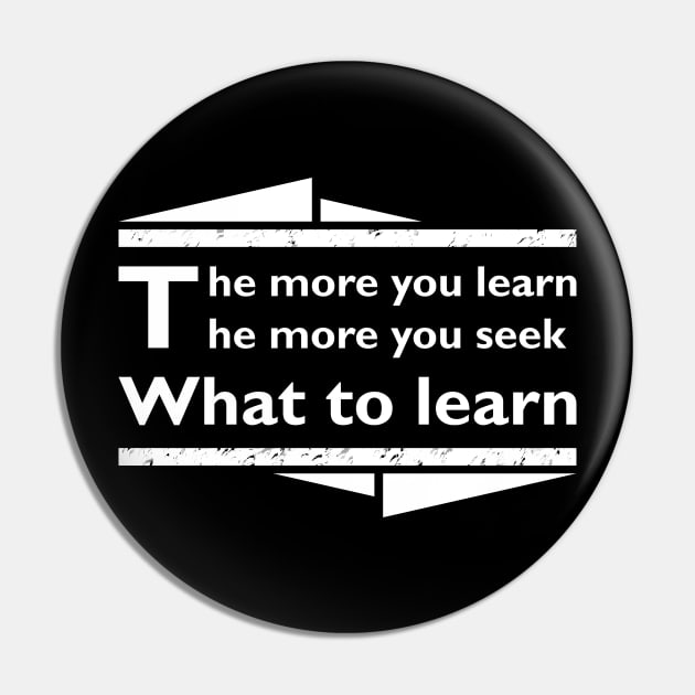 To learn is to seek Pin by vpan