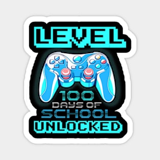 Level 100 Days Of School Unlocked Boys Girls Kids Video Game Magnet