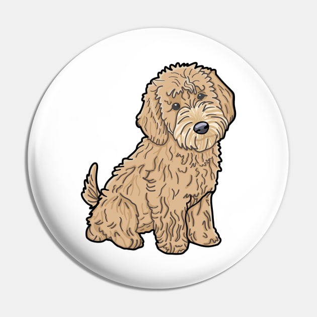 Golden Doodle Dog / Goldendoodle Pin by Isabelledesign