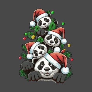 santa claus panda T-Shirt