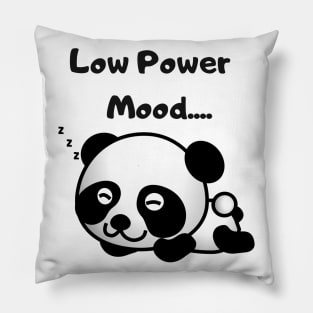 Low Power Mood Lazy Panda T-shirt Pillow