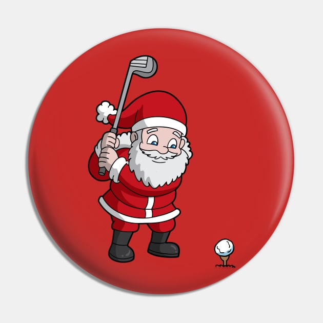 Christmas Santa Claus Golf Pin by E