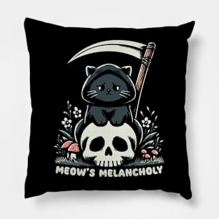 Meow's Melancholy Pillow