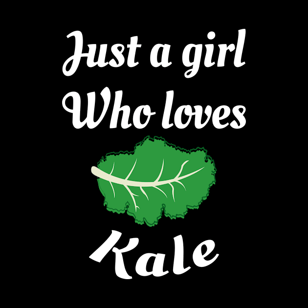 Just A Girl Who Loves Kale Healthy Eating Nutritionist gift by Bazzar Designs