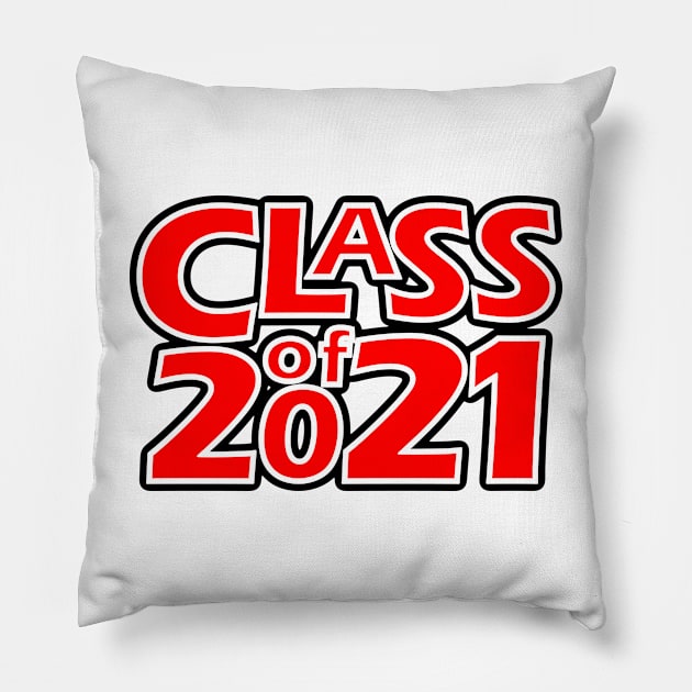 Grad Class of 2021 Pillow by gkillerb