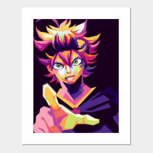 Carteles Y Impresion Artistica Asta Black Clover Teepublic Mx Yuno and asta are reincarnations of licht and the first wizard king! teepublic
