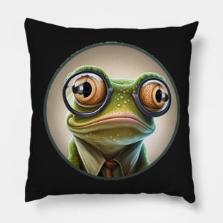 Geeky Frog Pillow