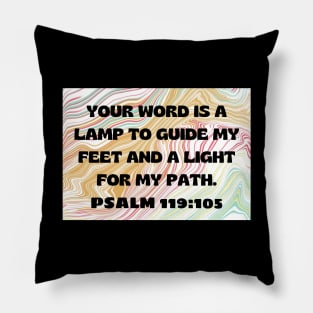 Bible Verse Psalm 119:105 Pillow