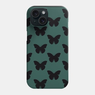 Black Butterflies Pattern Phone Case