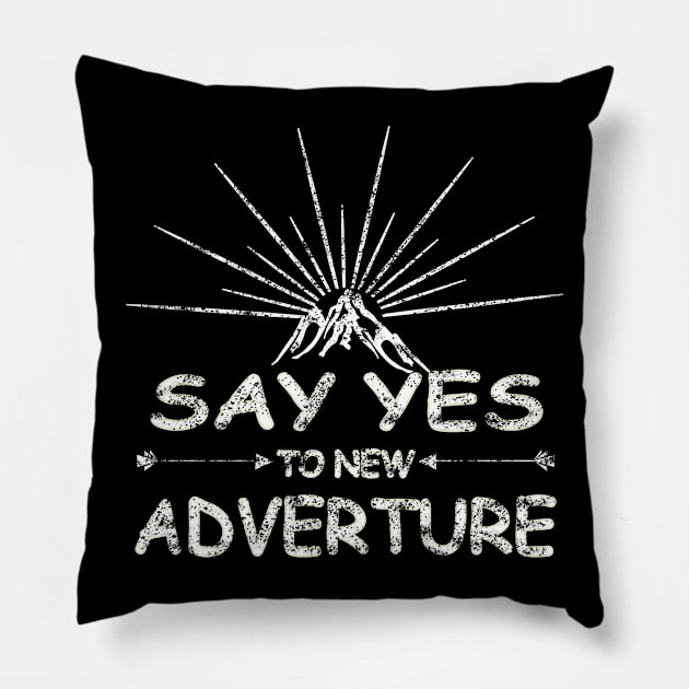 the mountain adventure Pillow by Bianka