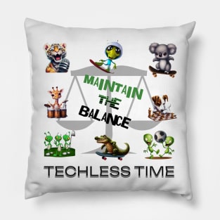 Maintain the Balance Sports Music Chess Techless Time Pillow