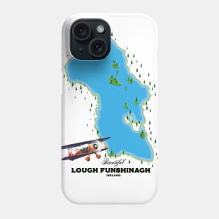 Lough Funshinagh Ireland map Phone Case