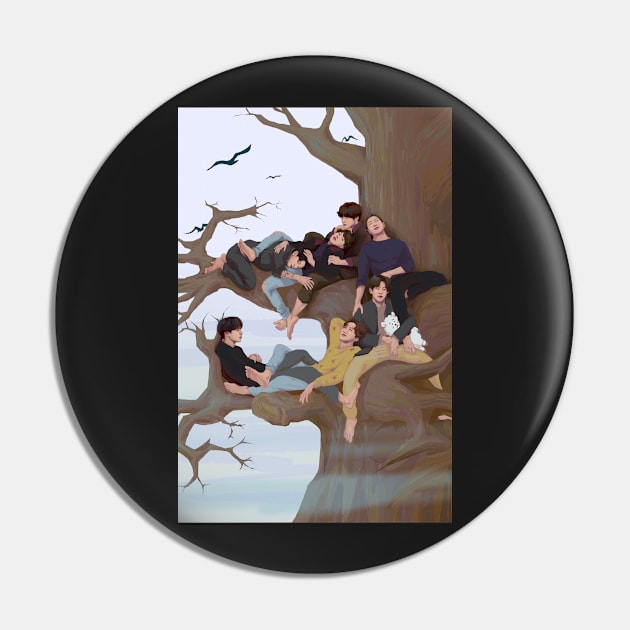 Bangtan in a Tree Pin by Elsa-draws