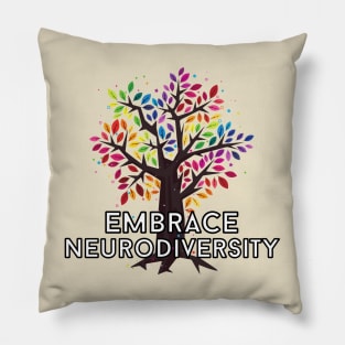 Neurodiversity Tree Tee Pillow