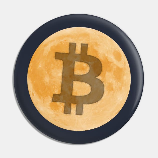 Bitcoin to the Moon Pin by SolarCross