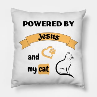 Powered by Jesus and my cat Pillow