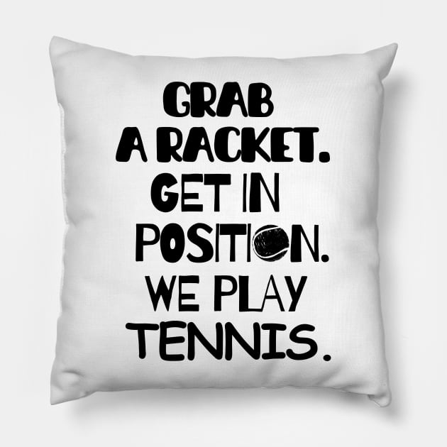 Let's play tennis! Pillow by mksjr