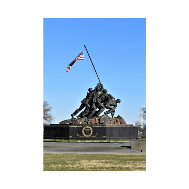 US Marine Corp Memorial by searchlight