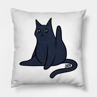 Black Cat Leg Up Pillow