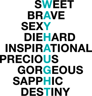 WayHaught Word Tree - Black Letters Magnet