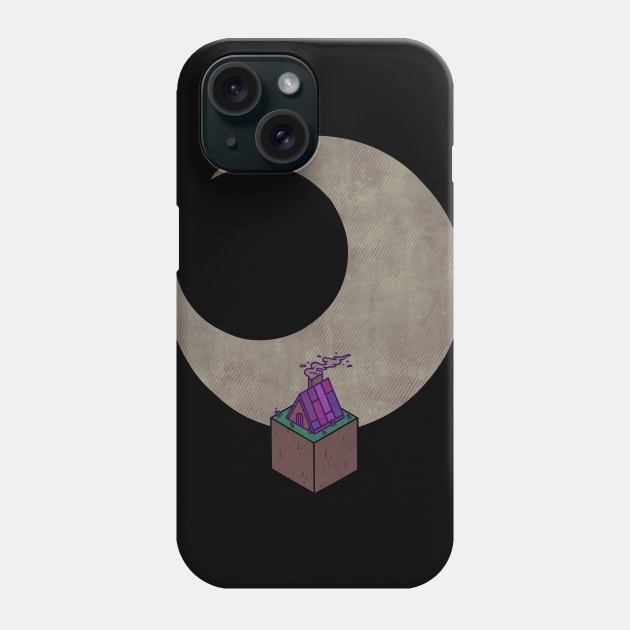 Look At The Moon Phone Case by againstbound