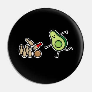 Funny avocado Skittles cartoon Skittle player gift Pin