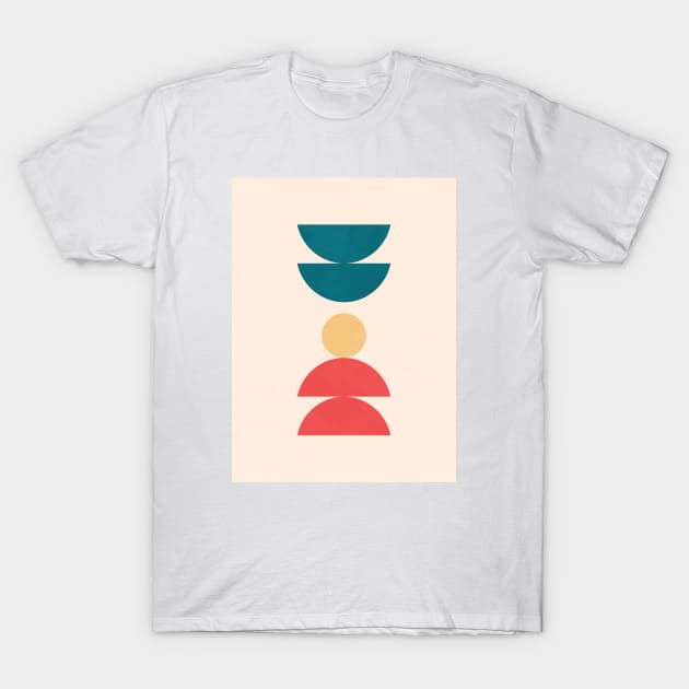 Abstract Shapes Tshirt Boho Abstract Art Tshirts Scandi 