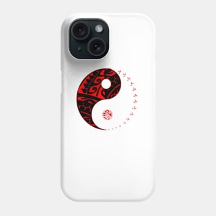RAANUI - Yin Yang  (red) Phone Case