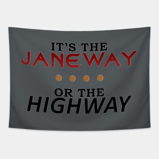 Janeway or the Highway Tapestry by Sterling_Arts_Design