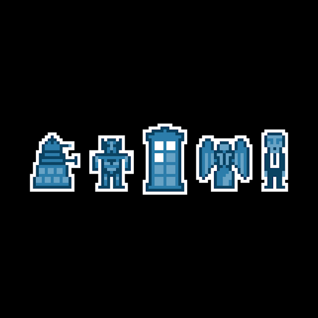 Time and SpaceInvaders by caravantshirts