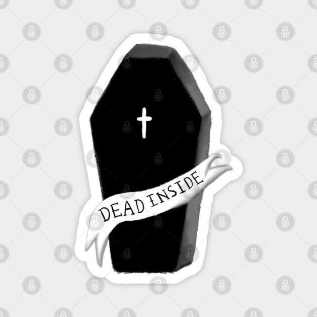 Dead Inside Magnet by TheUndeadDesign