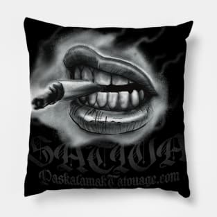 sativa smokin'mouth Pillow
