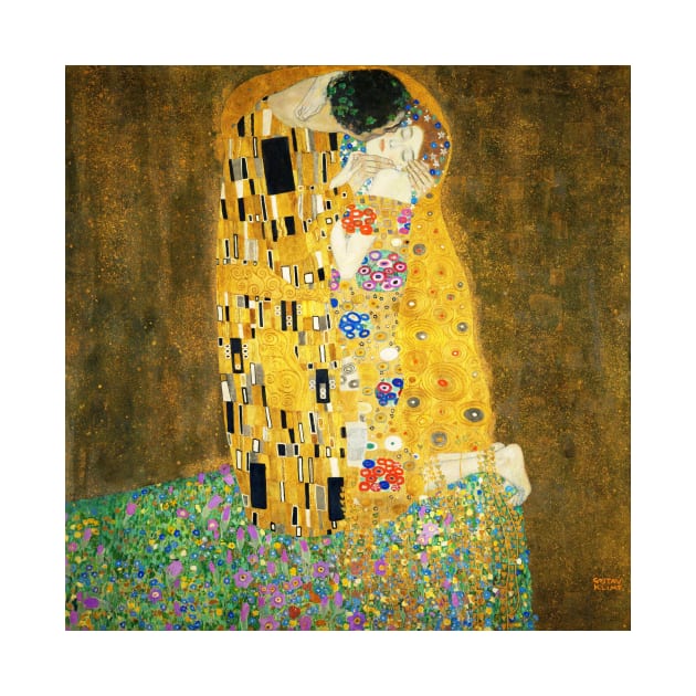 Gustav Klimt The Kiss by fineartgallery