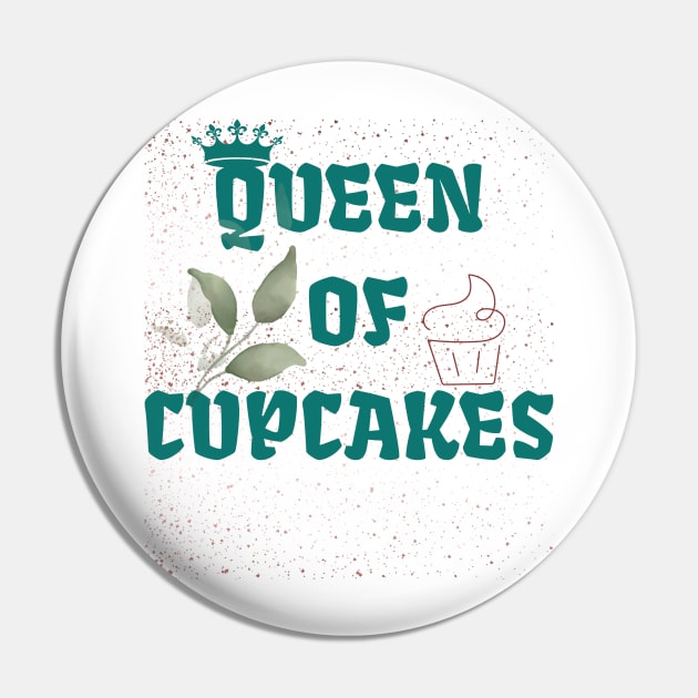 Queen of cupcake Pin by a2nartworld