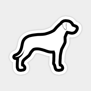 Rhodesian Ridgeback Silhouette Magnet