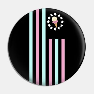 Ice Cream - Flag Pin